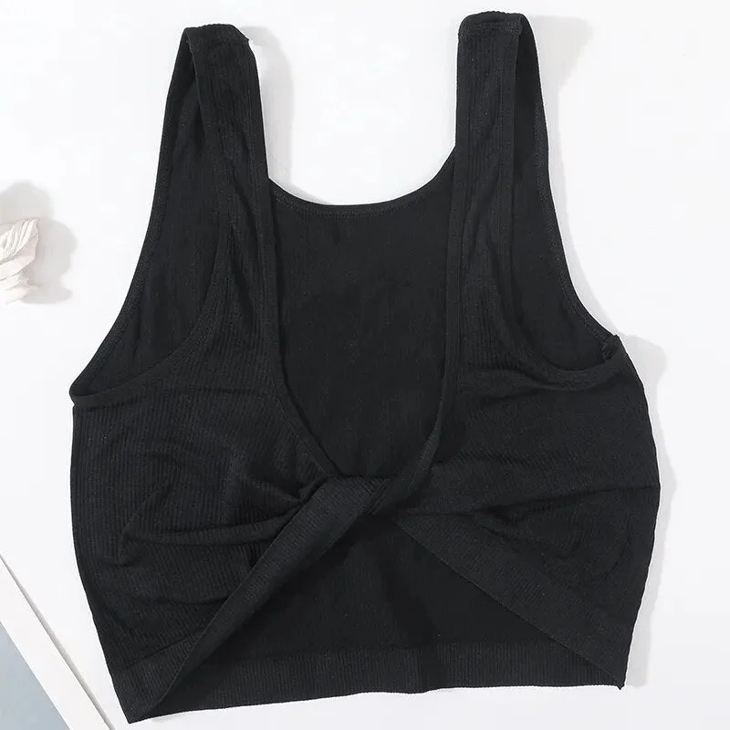 Front Twist Knot Crop Top