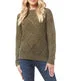 Aspen - Long Sleeve Crew Neck Pullover Sweater With Diamond Pointelle Stitch Detail