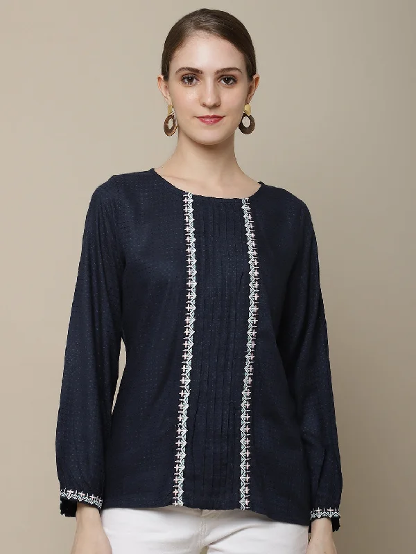 Cantabil Women's Navy Tunic