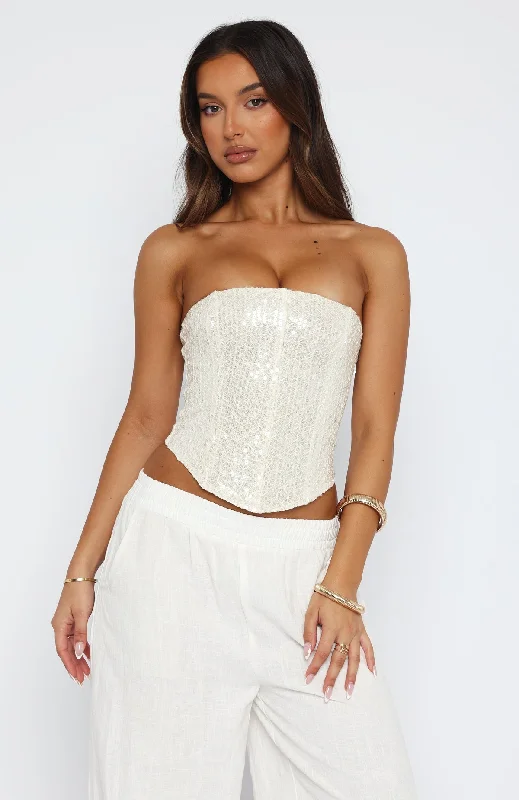 Dinner Date Bustier Cream