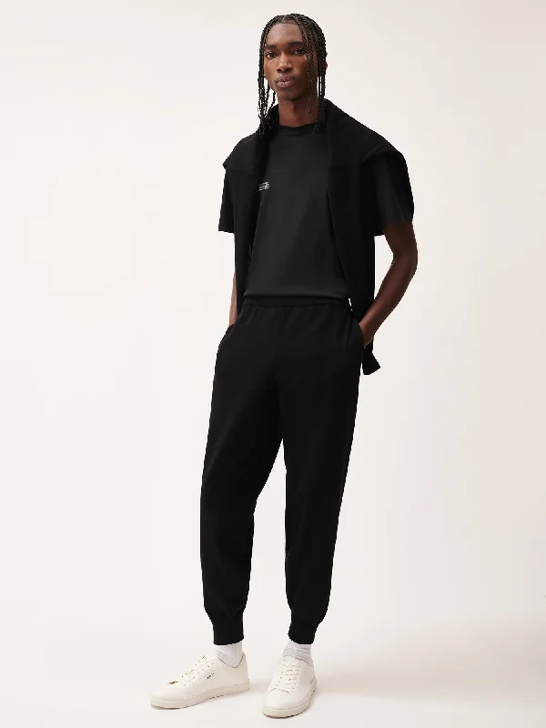 DNA Knitted Track Pants—black