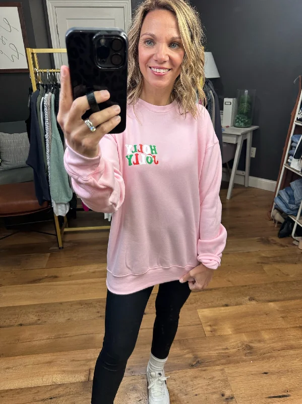 Holly Jolly Era Crewneck Sweatshirt - Multiple Options