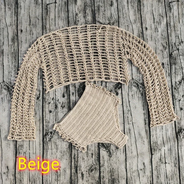 Karla Crochet Beach Set