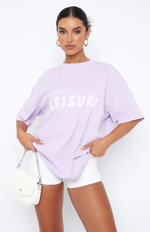 Leisure Series Oversized Tee Lavender