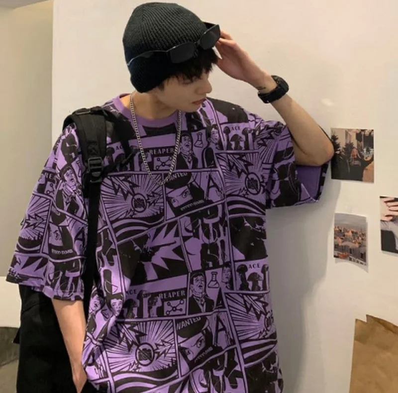 Rage The Town || Aesthetic Oversized T shirt || Men In Japan