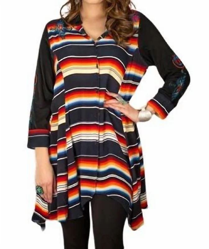 Sunrise Saltillo Swing Tunic In Multi