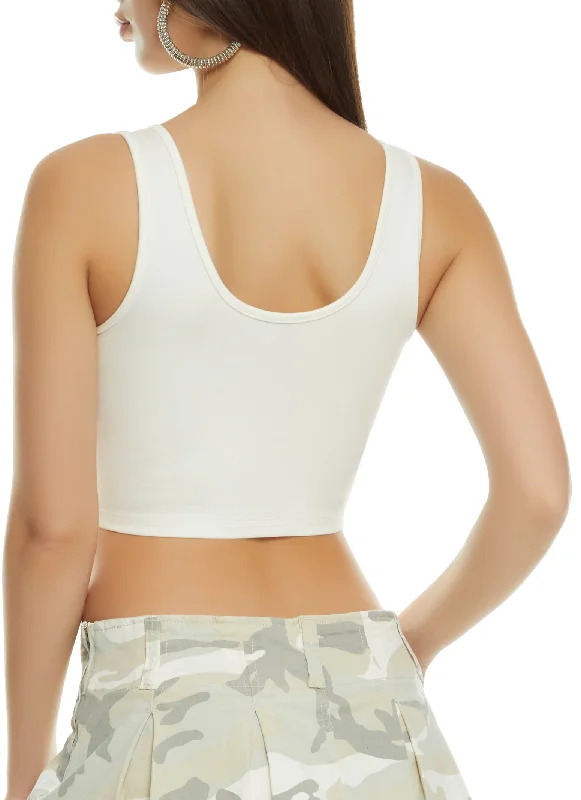 Snatched Cropped Tank Corset Top