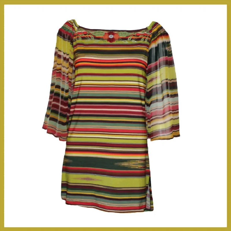 Women's Nature Saltillo Knit Tunic In Multi