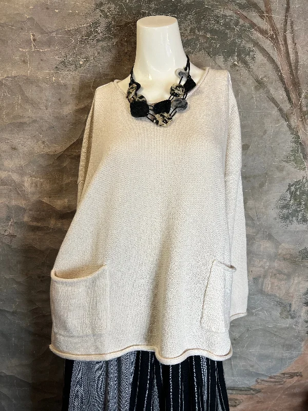 5199 Knit Neo Sweater-Cream