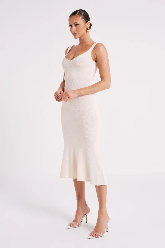 Easton Knit Midi Dress - Ivory