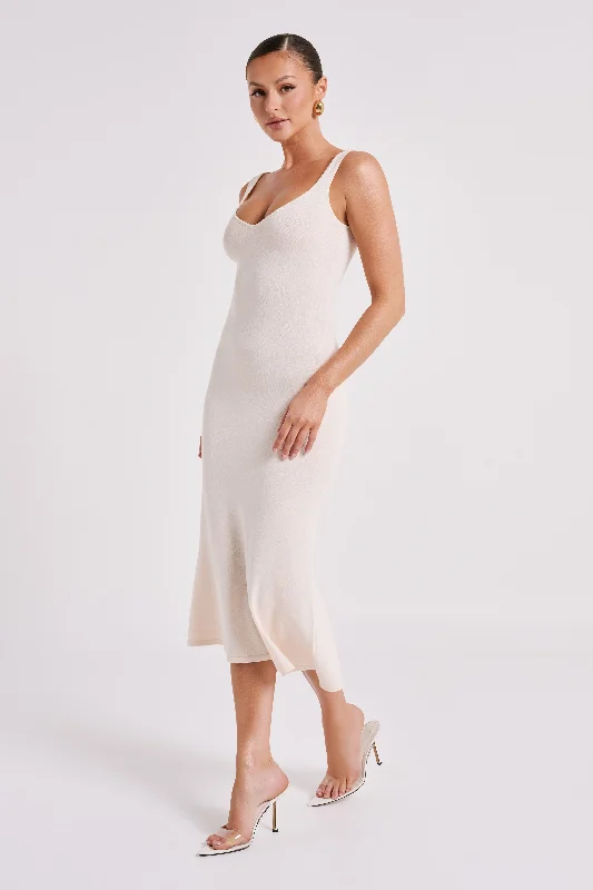 Easton Knit Midi Dress - Ivory