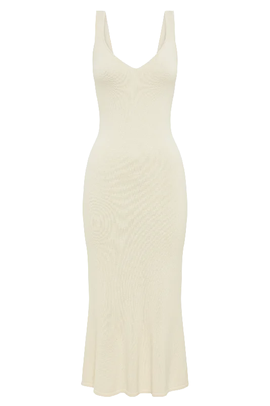 Easton Knit Midi Dress - Ivory