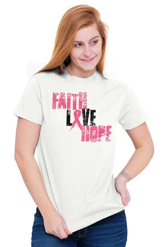 Pink Faith Love Hope T Shirt