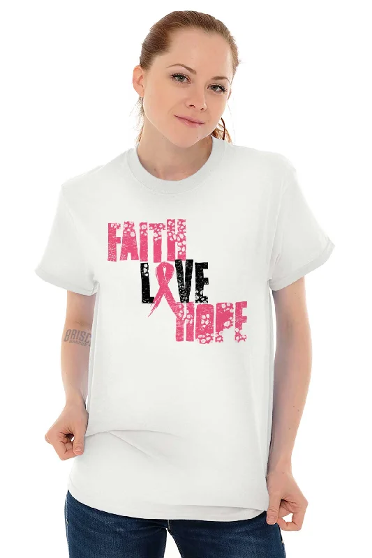 Pink Faith Love Hope T Shirt