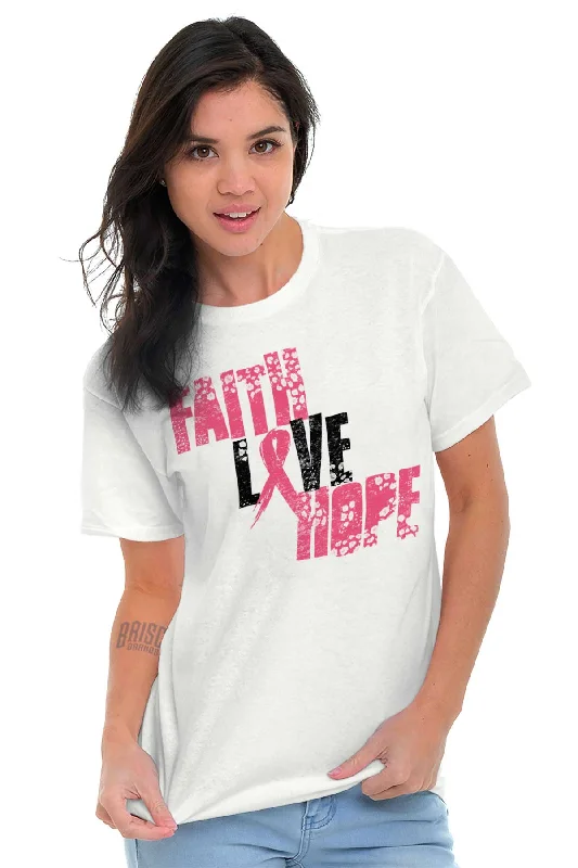 Pink Faith Love Hope T Shirt