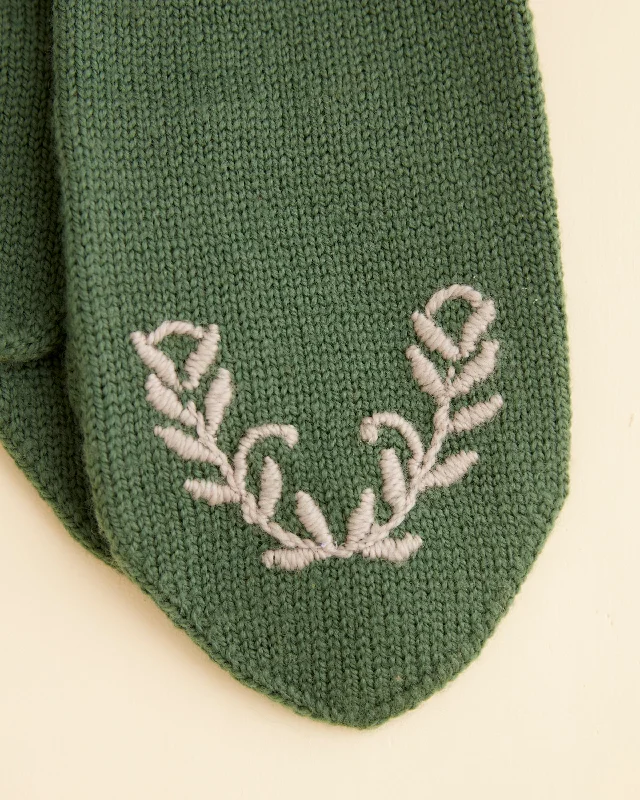 Floret Mittens - Green