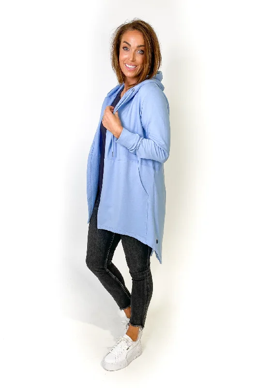 Silent Theory Ashleigh Hooded Cardigan Blue