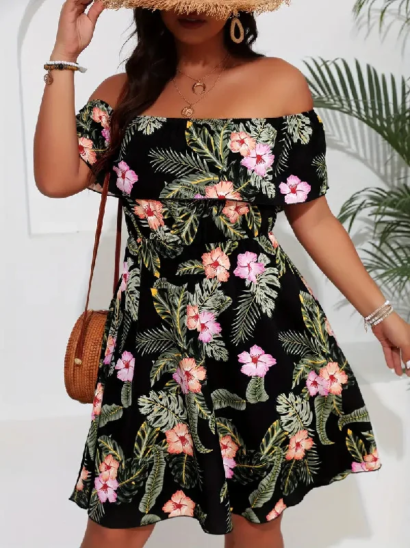 Stella Plus Size Off Shoulder Sundress