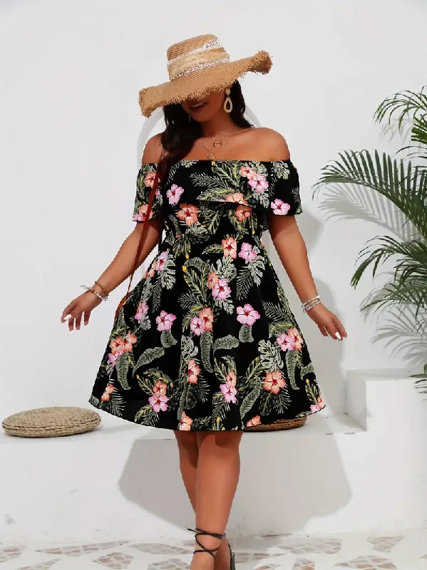 Stella Plus Size Off Shoulder Sundress