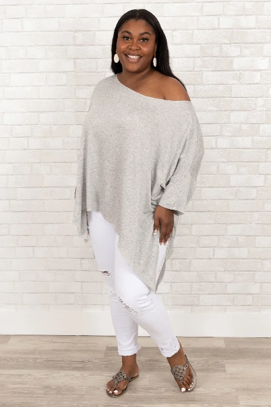 The Best Of Me Top, Heather Grey