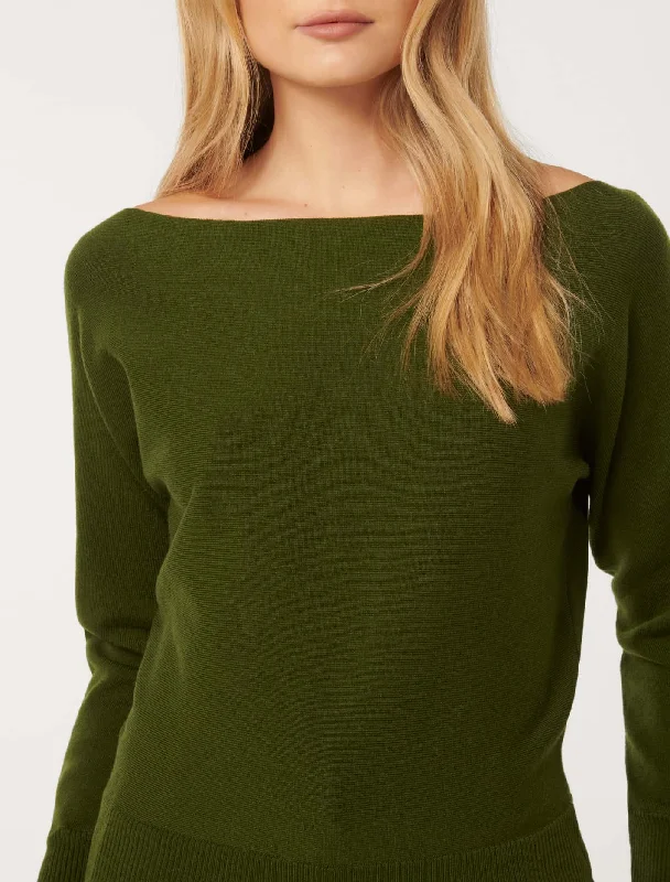 Tilda Tipped Shoulder Knit Jumper