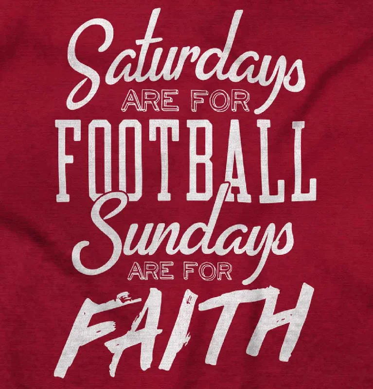 Weekend Football & Faith Ladies T Shirt