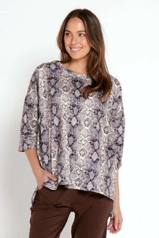 Abena Sweater Top - Snake Skin