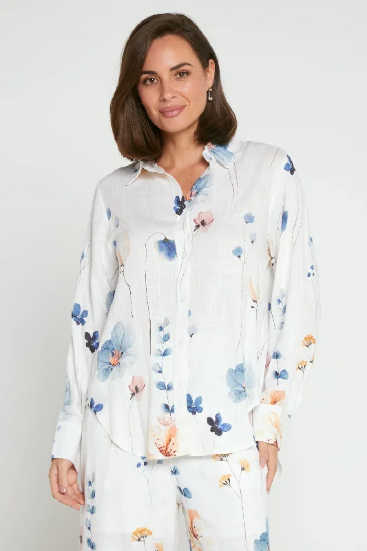 Hestia Shirt - White Wildflower