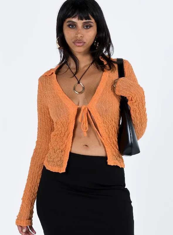 Marcos Long Sleeve Top Orange