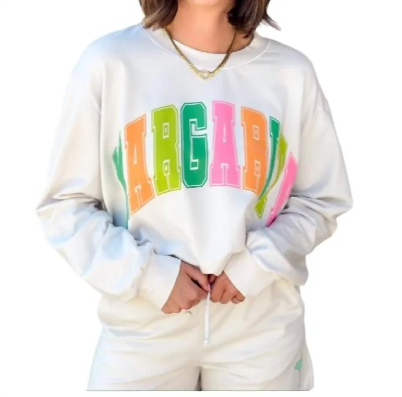 Margarita Sweatshirt In Vintage White