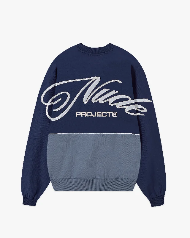 DA WAVE CREWNECK NAVY