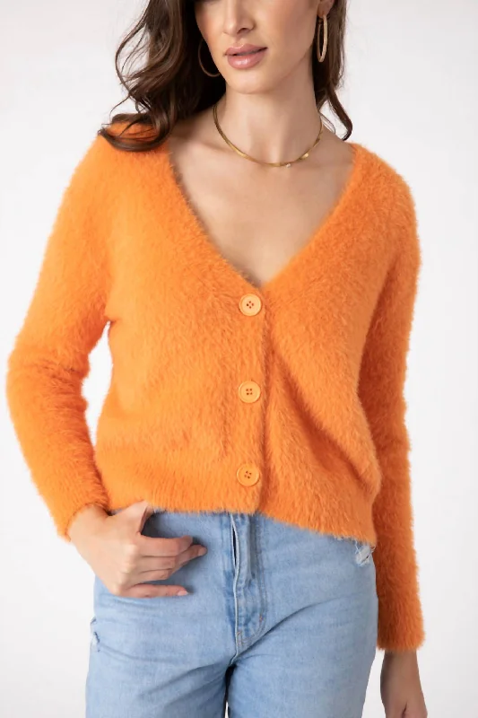 Samantha Cardigan In Orange