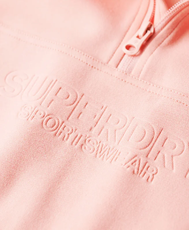 Sport Tech Relaxed Half Zip | Peach Pearl Pink