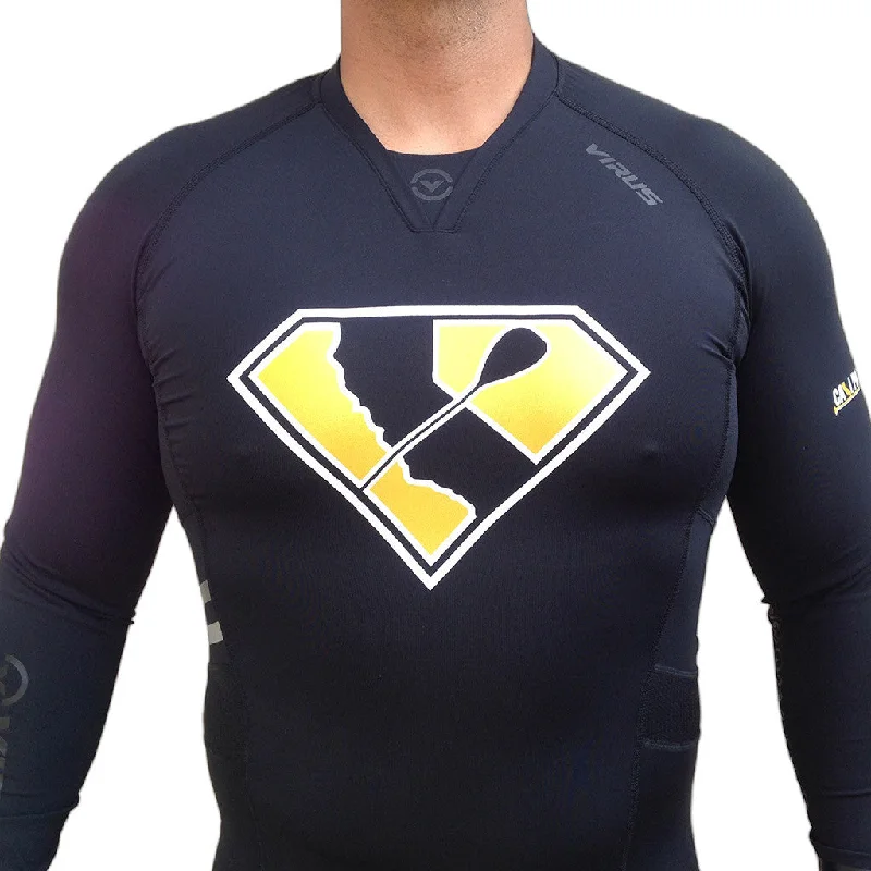 Super Paddler VIRUS Compression Black Long Sleeve