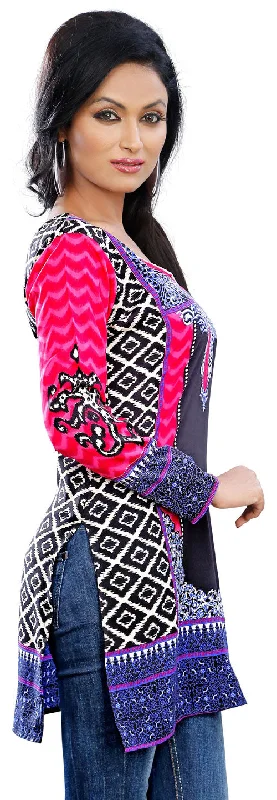 Vibrant Pink Indian Kurtis Online – Trendy Short Kurti for Women