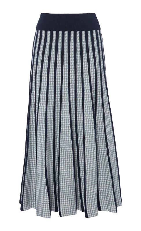 Vulcan Knit Skirt - Blue Mix