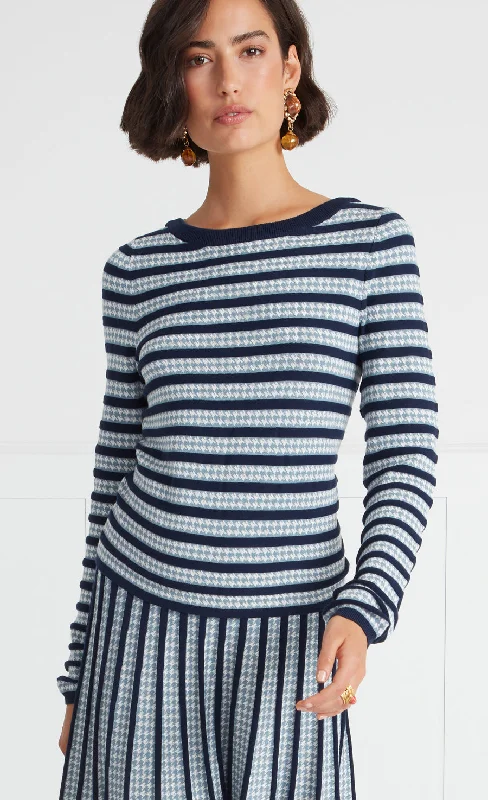 Vulcan Knit Top - Blue Mix