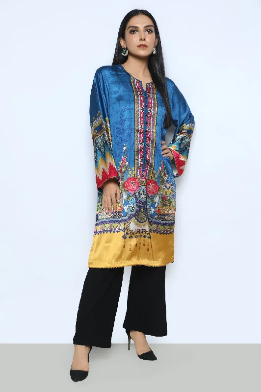 Silk Blue Kurti