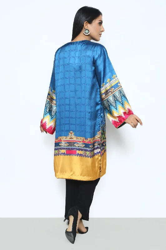 Silk Blue Kurti