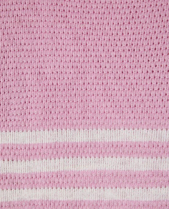 American Vintage Nyama Pink Stripe Cotton Knit