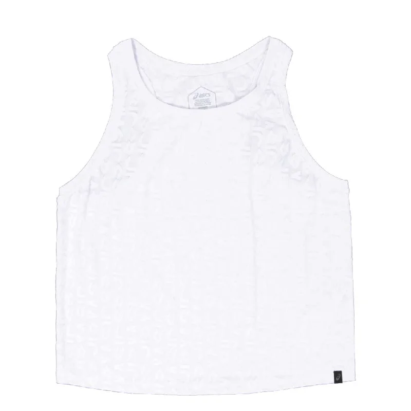 Asics - Women's Cropped Logo Jacquard Tank (2032B790 100)