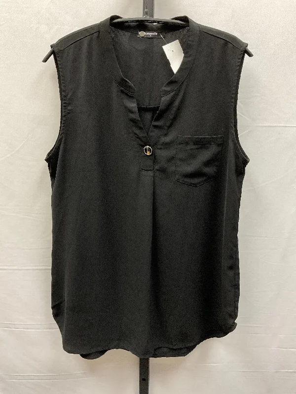 Black Top Sleeveless Clothes Mentor, Size L