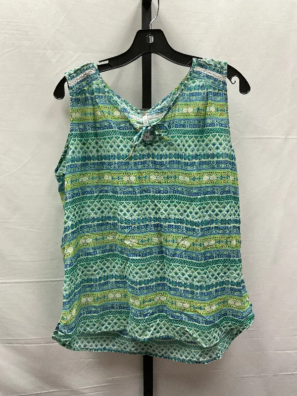 Blue & Green Top Sleeveless Kuhl, Size Xl