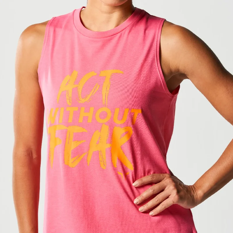 Core Belief Tank Top - Hot Pink Marl