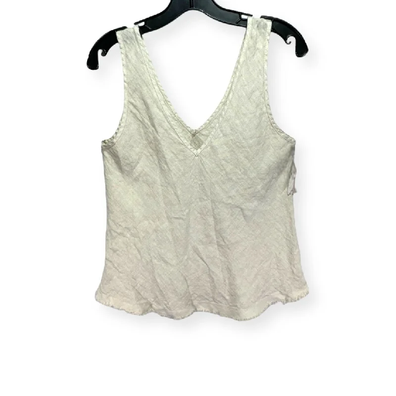 Cream Top Sleeveless Unknown Brand, Size Os