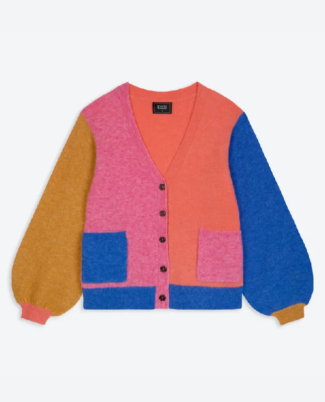 Lowie Alpaca Colourblock Cardigan