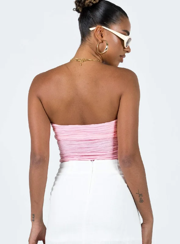 Makena Strapless Bodysuit Pink