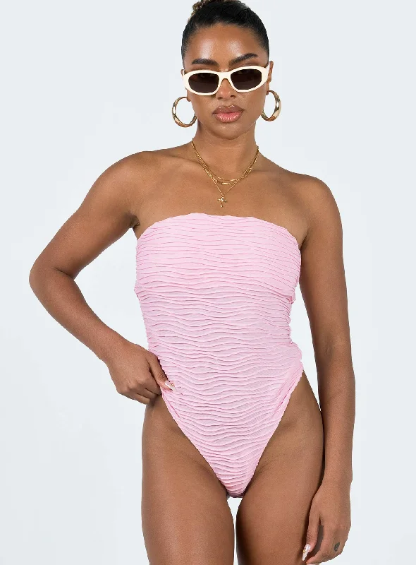 Makena Strapless Bodysuit Pink