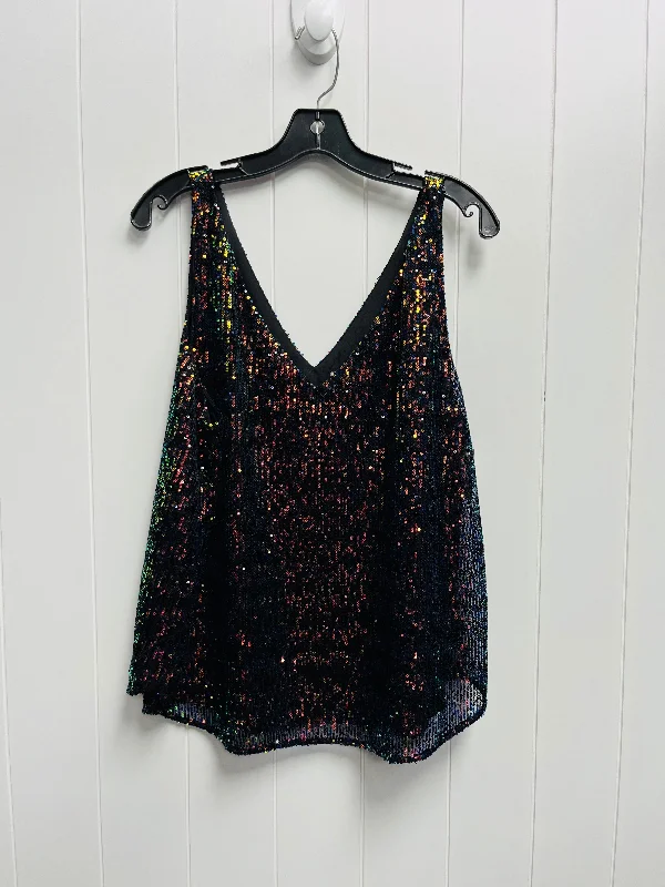 Multi-colored Top Sleeveless Loft, Size Xl