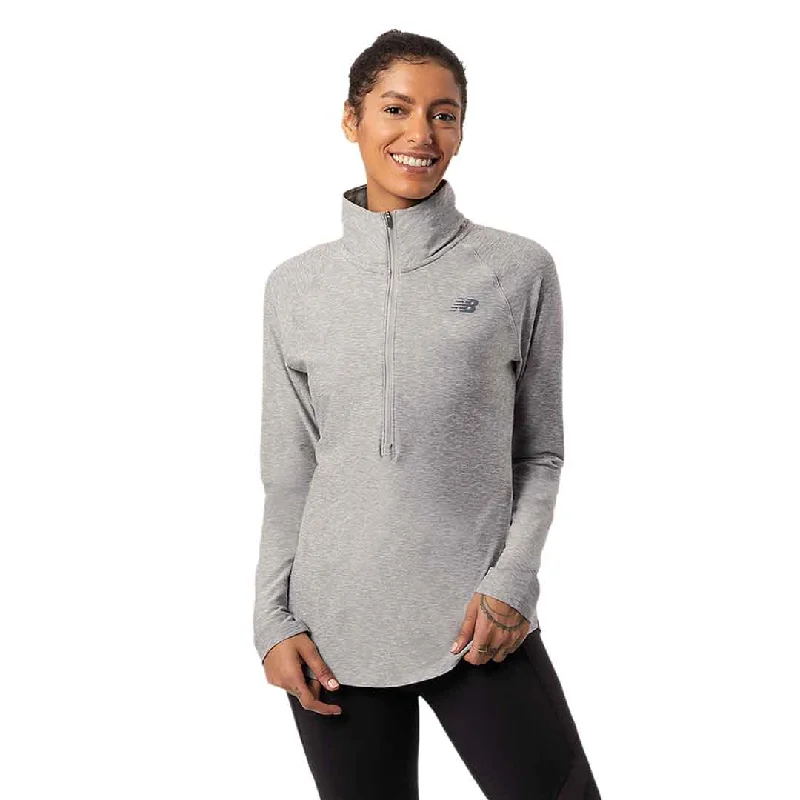 New Balance - Women's Spacedye 1/2 Zip Sweater (WT11467 AG)